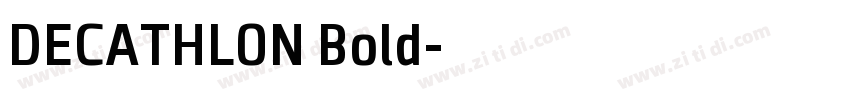 DECATHLON Bold字体转换